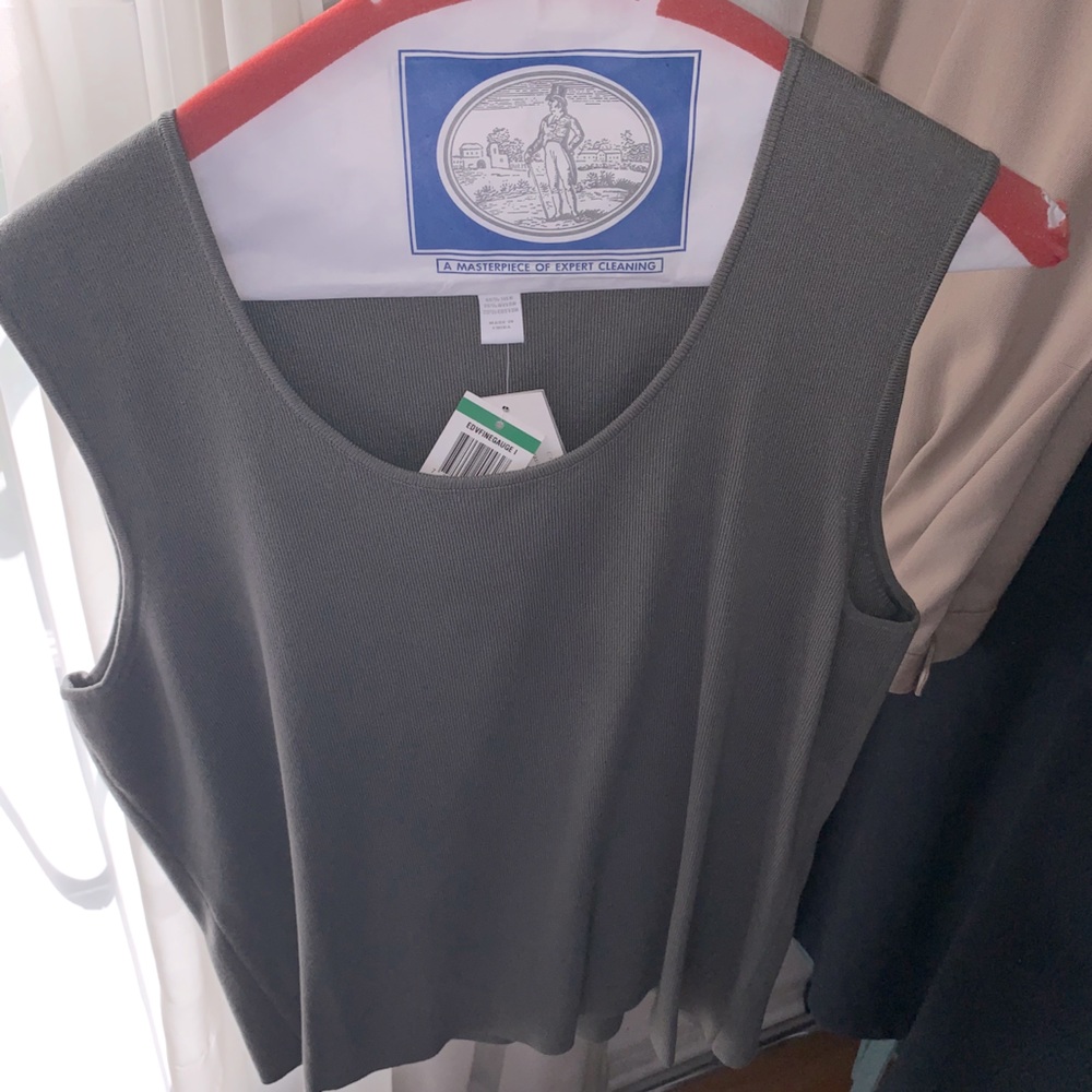 Charter Club Green Tank New w/ Tags
